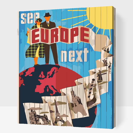 Paint by number - Rejser rundt i Europa
