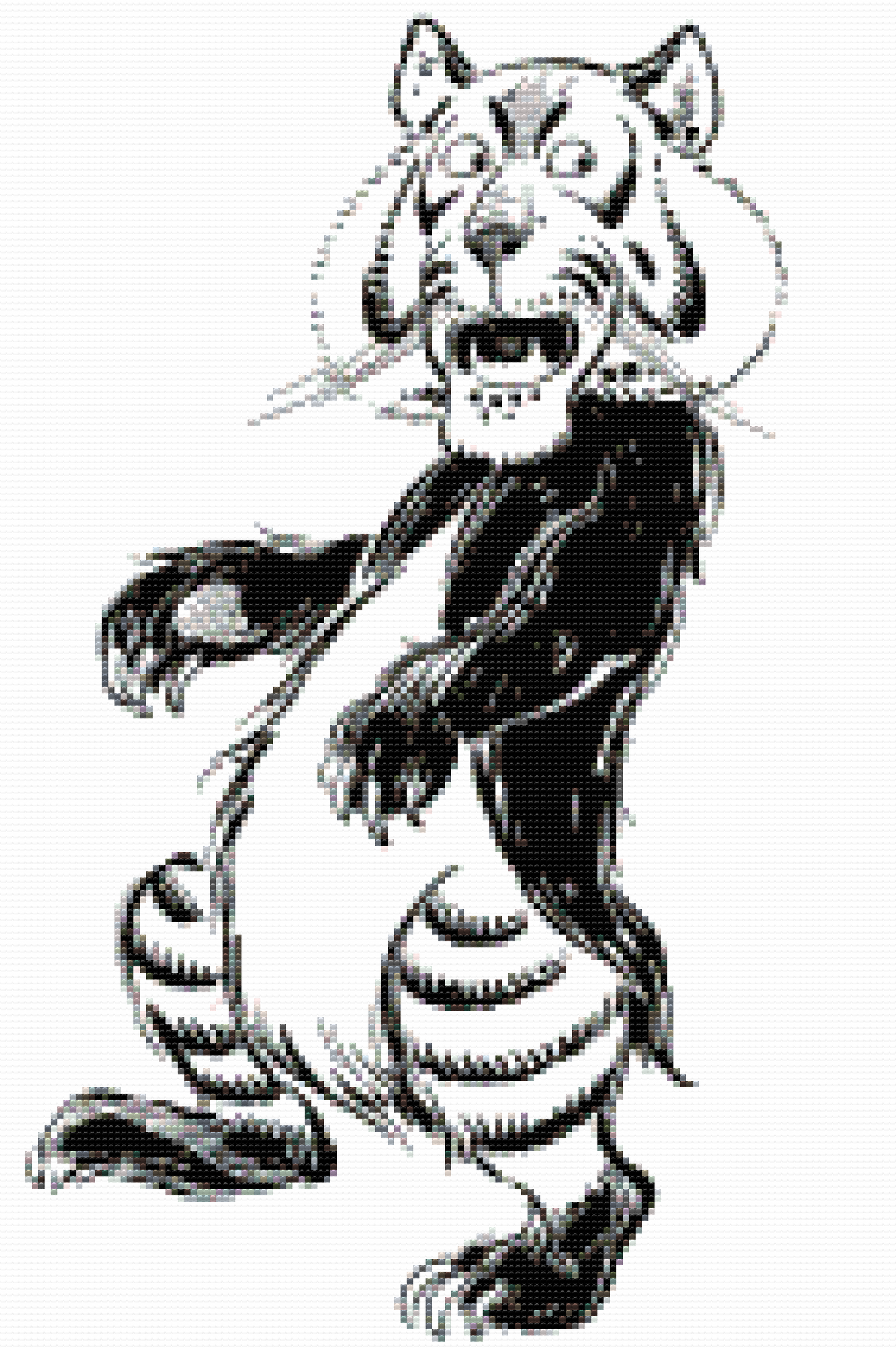 Diamond Paint - B/W Lion
