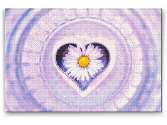 Diamond Paint - Margueritt i hjertet