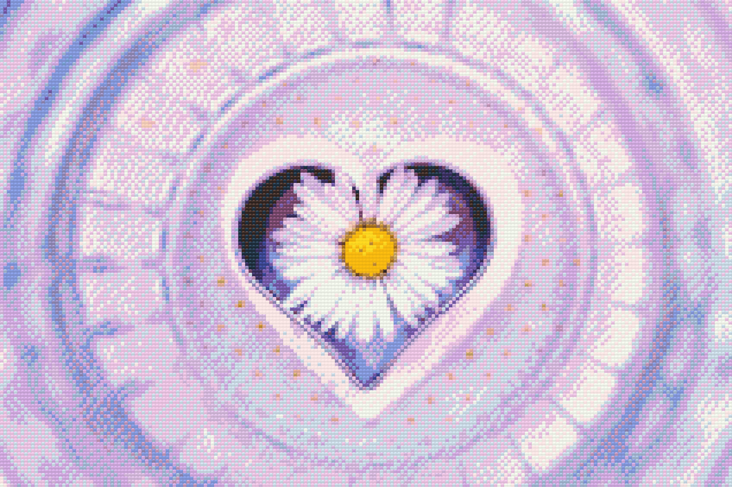 Diamond Paint - Margueritt i hjertet