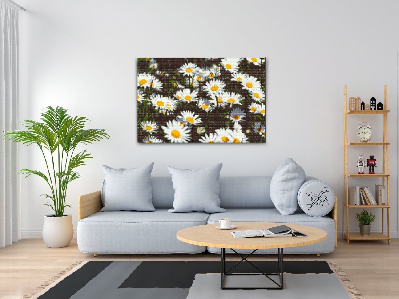 Diamond Paint - Margueritter på engen