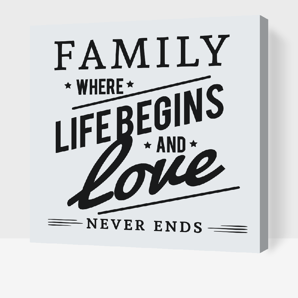 Paint by number - Familie
