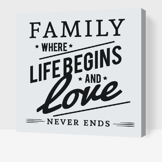 Paint by number - Familie