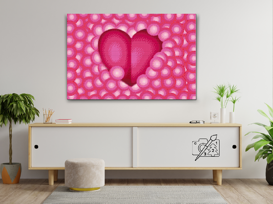 Diamond Paint - Hjerte i bobler