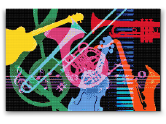 Diamond Paint - Musikinstrumenter