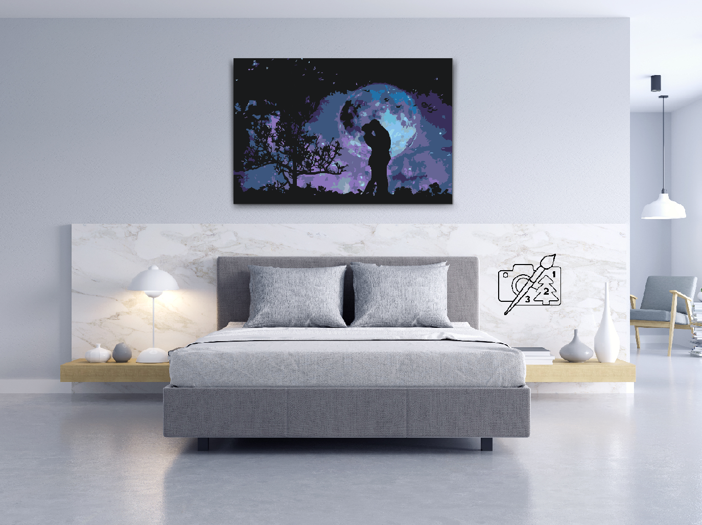 Paint by number - Kærlighedspar