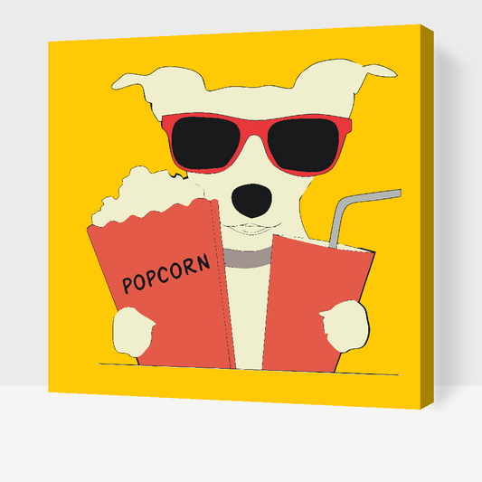 Paint by number - Popcorn Dog
