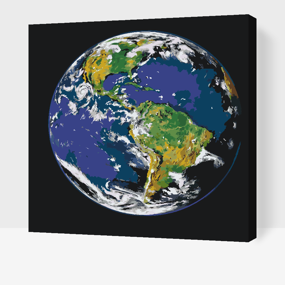 Paint by number - Planeten Jorden