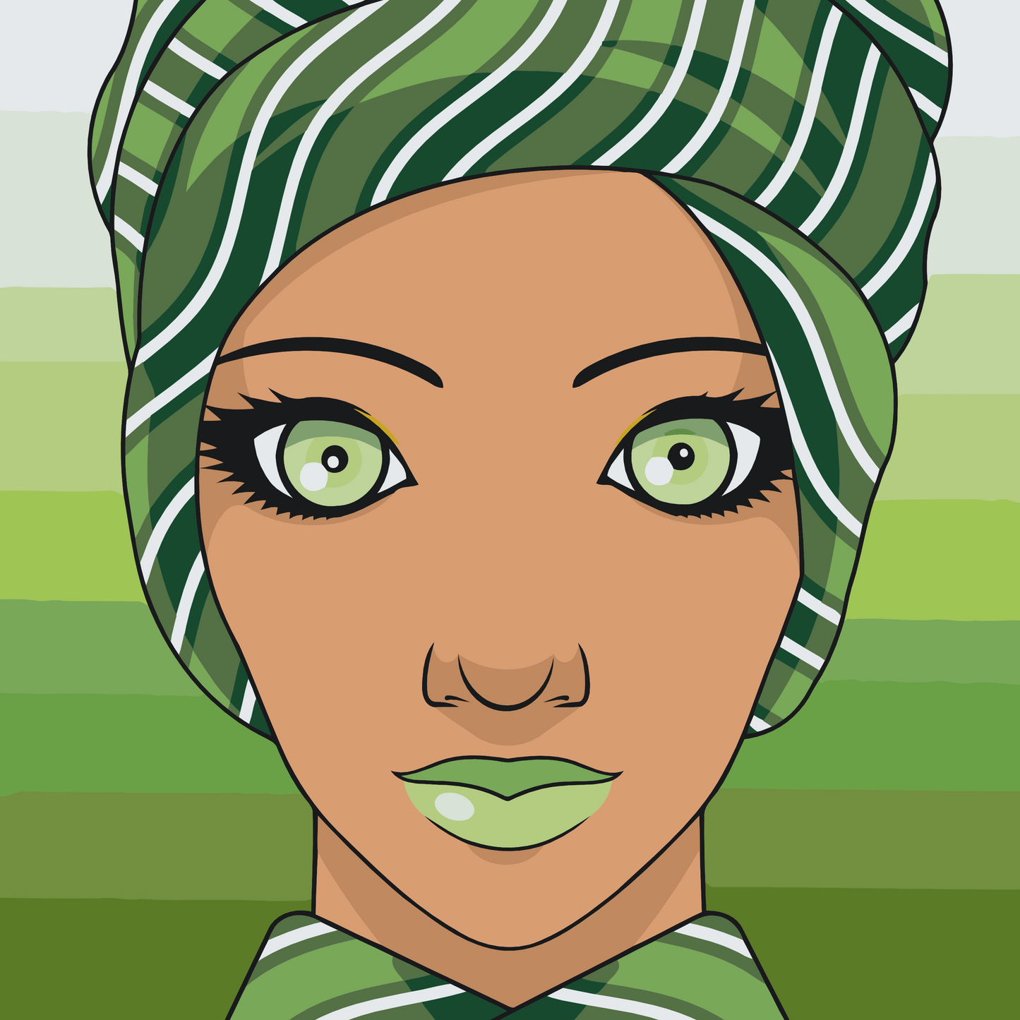 Paint by number - Kvinde med turban