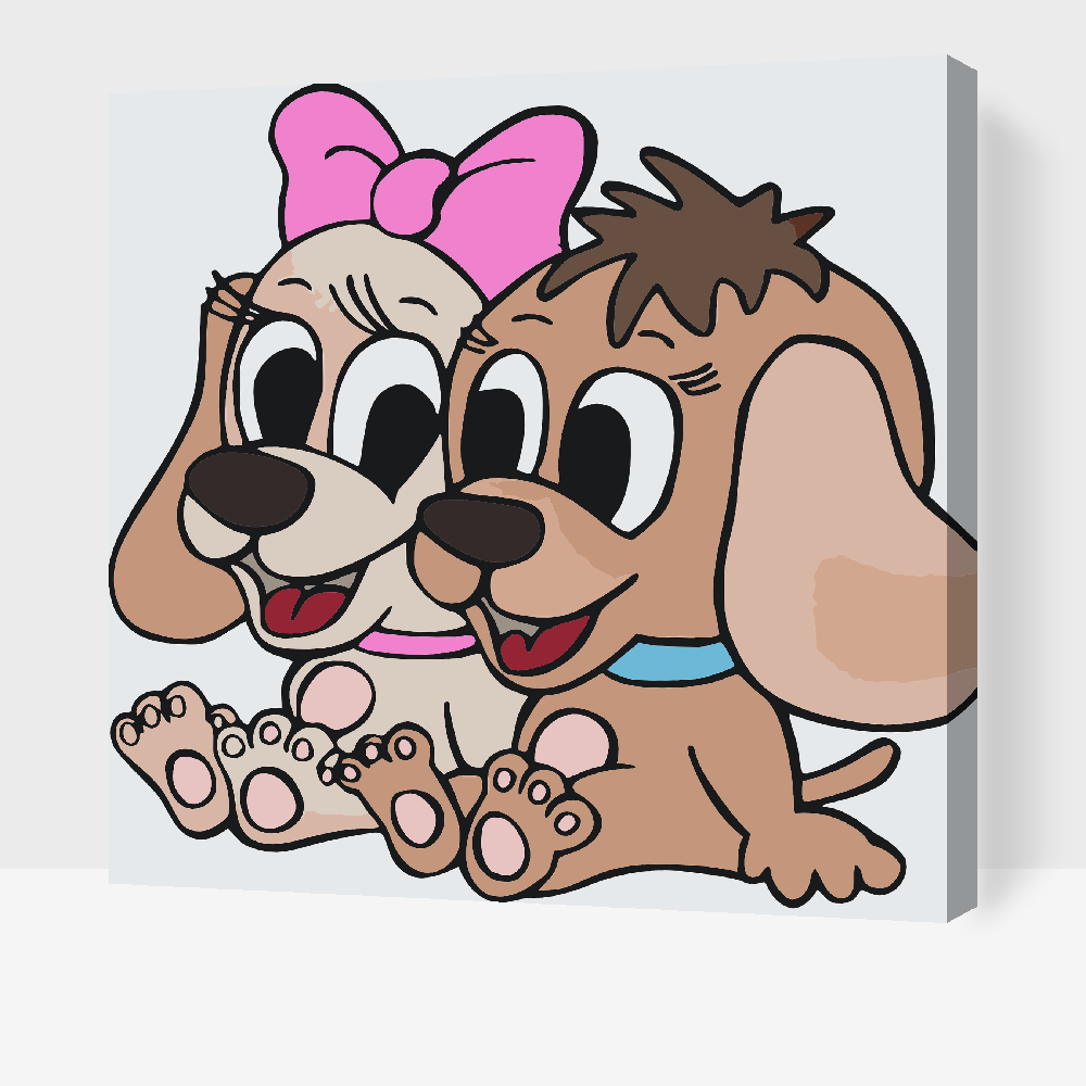Paint by number - Dog Joy