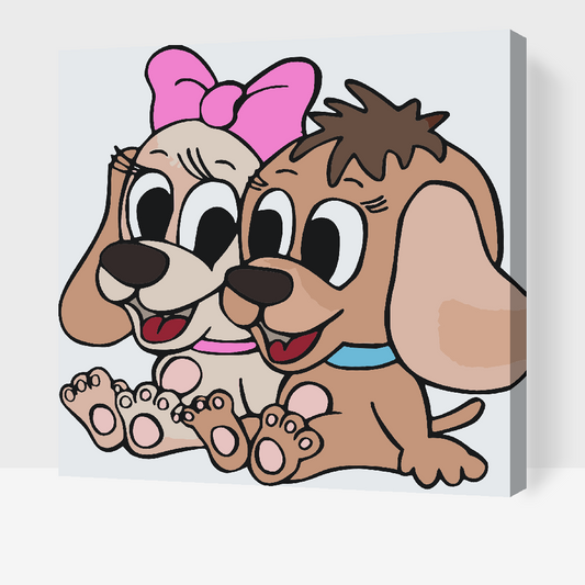Paint by number - Dog Joy