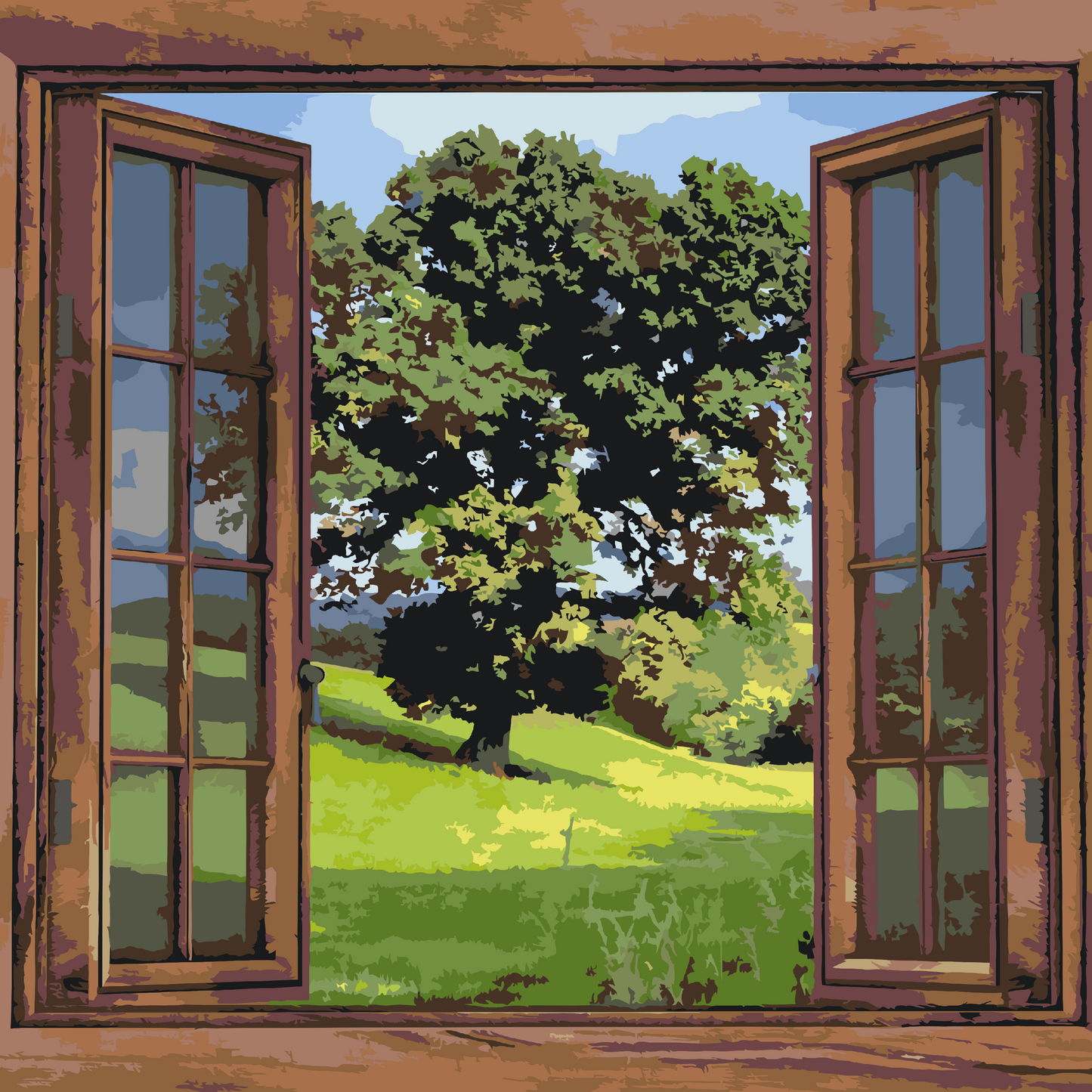 Paint by number - Vinduesudsigt