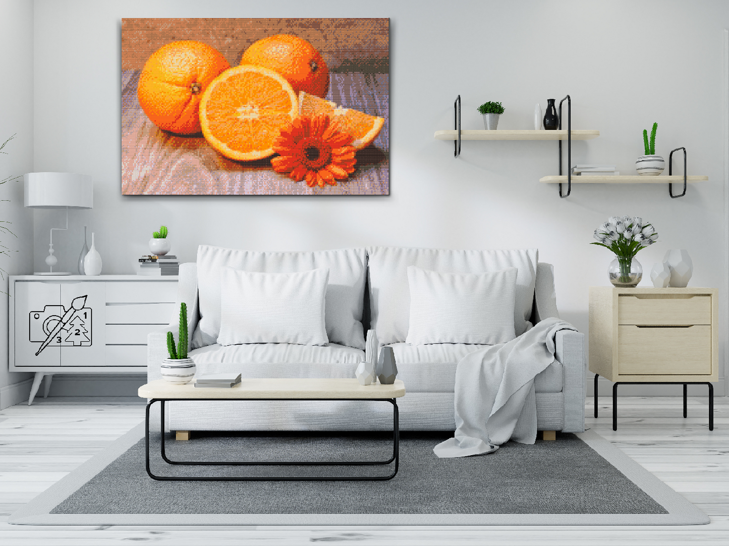 Diamond Paint - Citrusfrugter, appelsin
