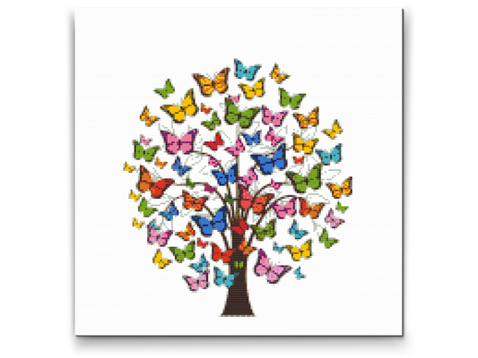 Diamond Paint - Sommerfugletræet