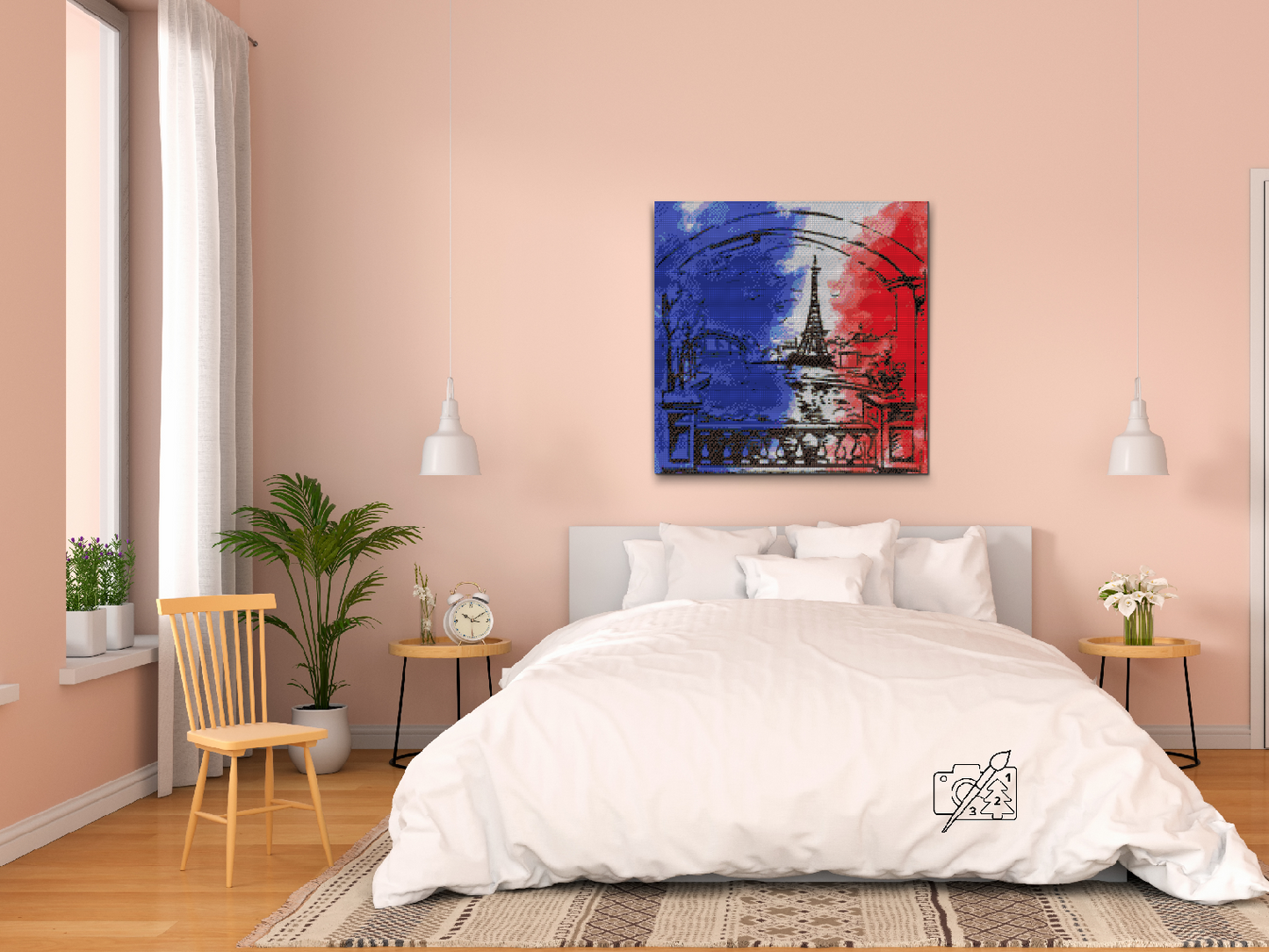 Diamond Paint - Paris i flagfarver