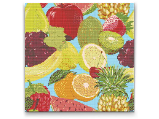 Diamond Paint - Frugter af alle slags