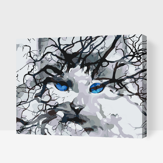 Paint by number - Katteøjne