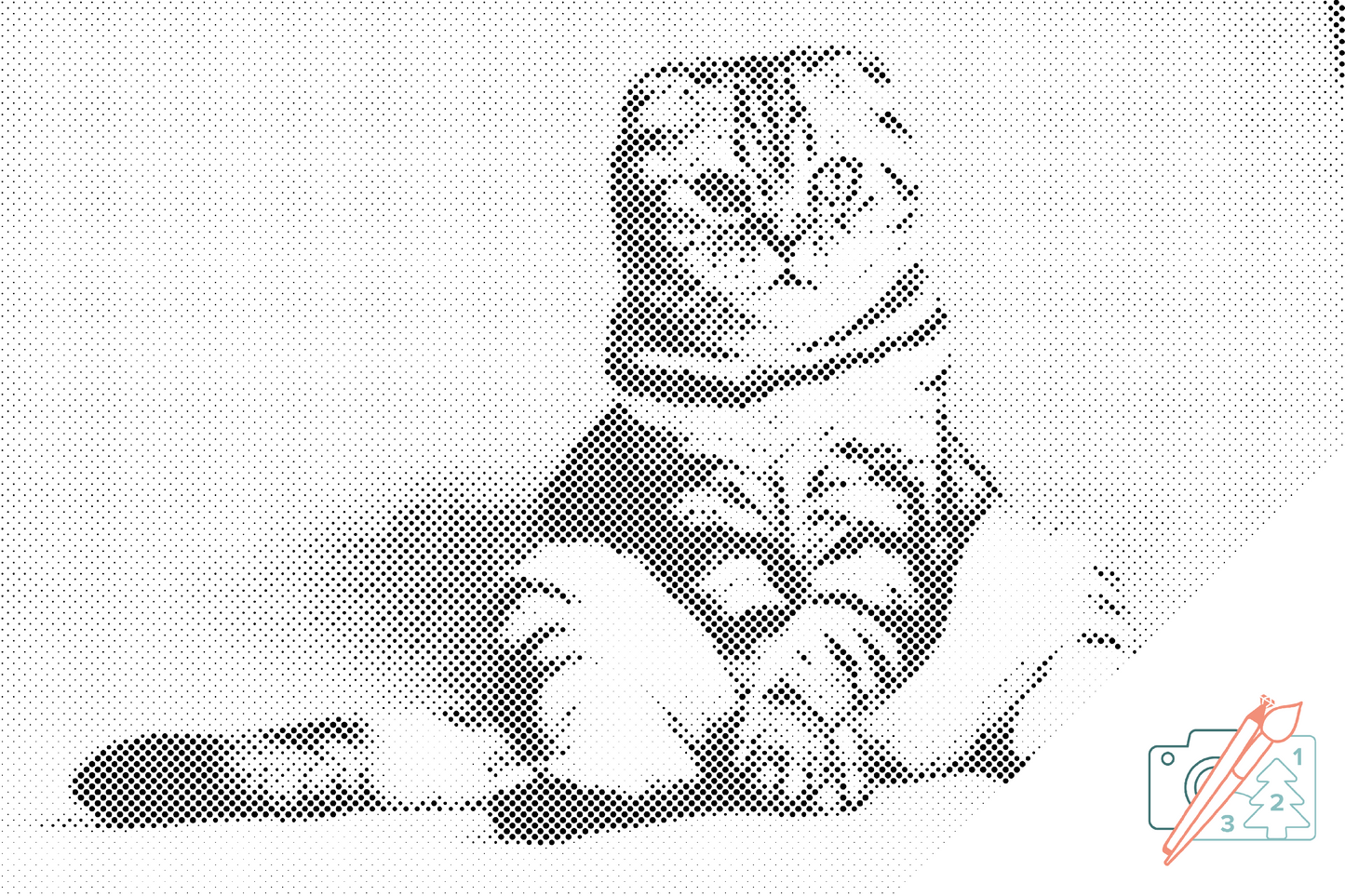 Dotting - Siddende Kat