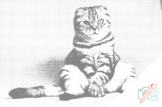 Dotting - Siddende Kat