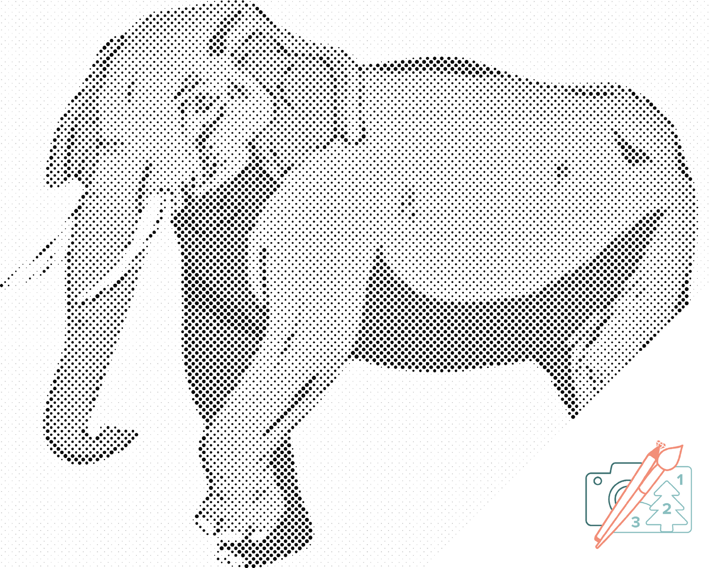 Dotting - Tegneserieelefant