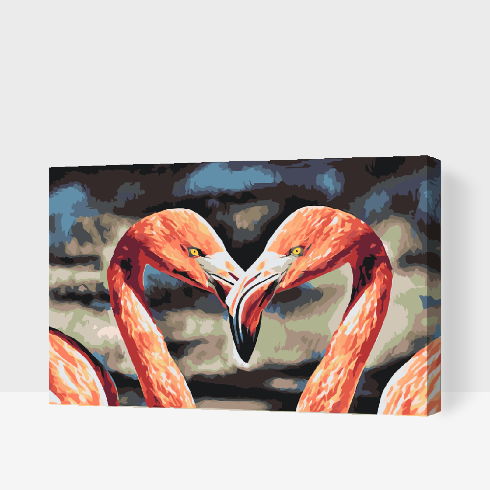 Paint by number - Flamingoer