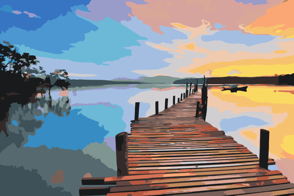 Paint by number - Solopgang