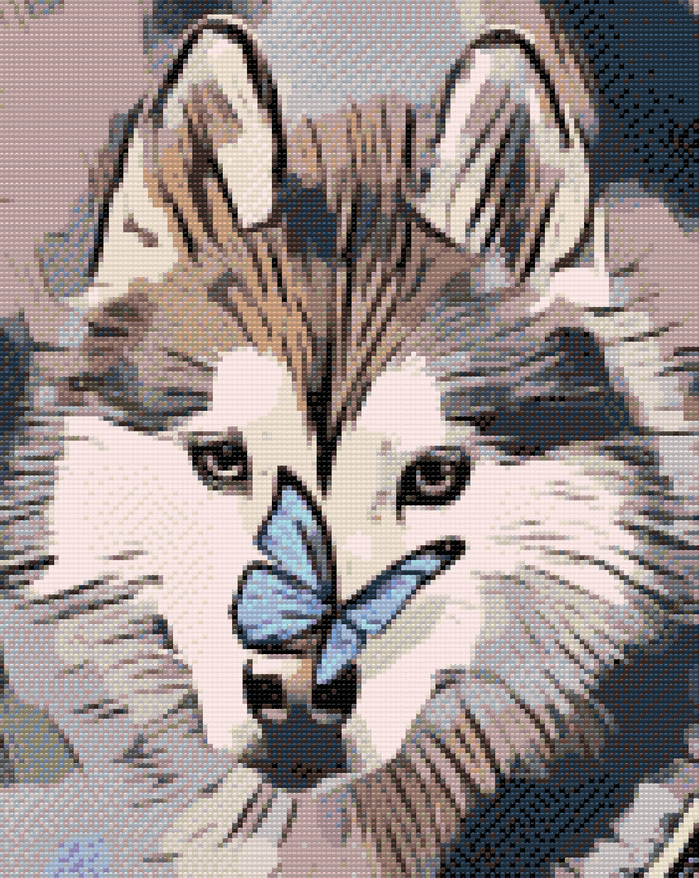 Diamond Paint - Sommerfugl og Husky
