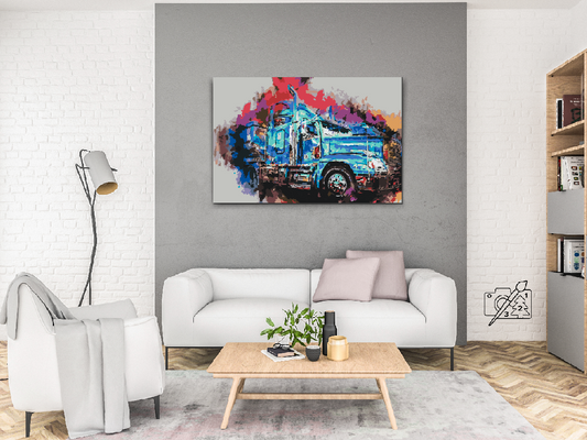 Paint by number - Farverig lastbil