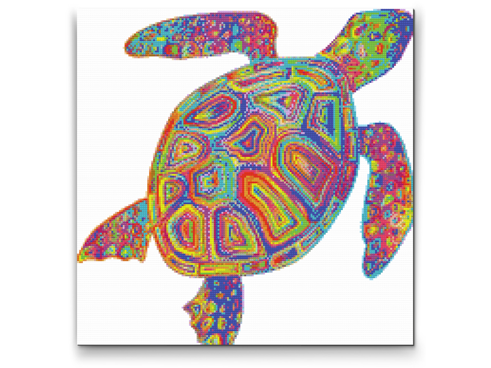 Diamond Paint - Regnbueskildpadde