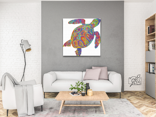 Diamond Paint - Regnbueskildpadde