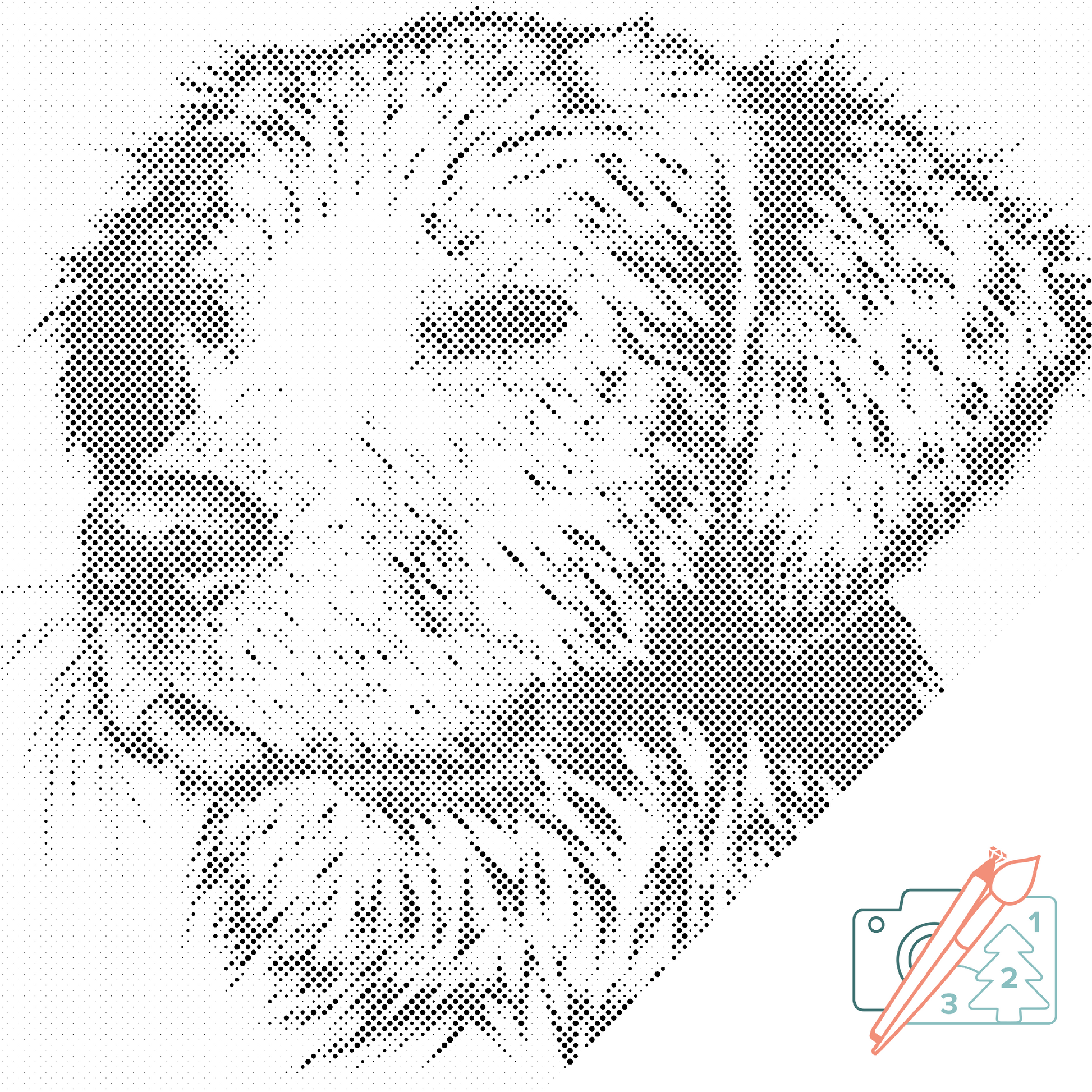 Dotting - Illustration af hund