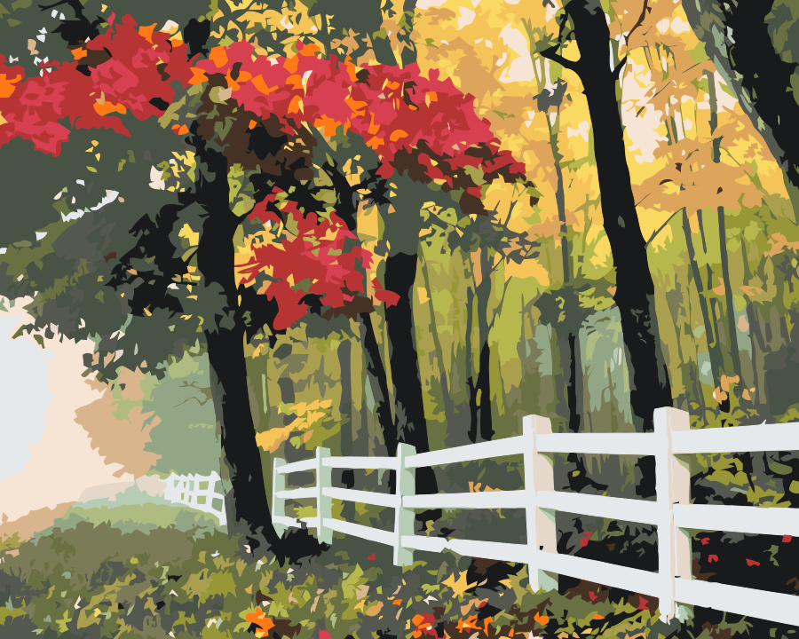 Paint by number - Efterårsmorgen