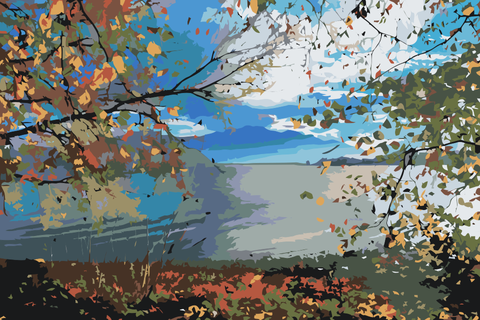 Paint by number - Chiemsee-søen