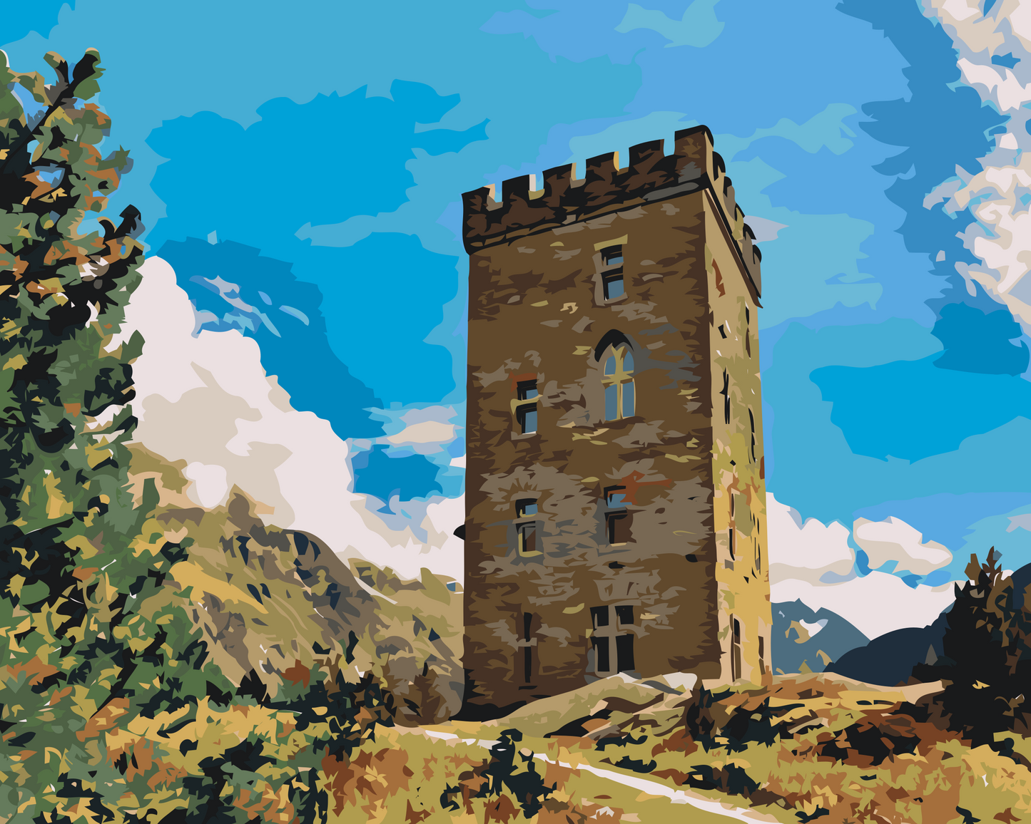 Paint by number - Ruin