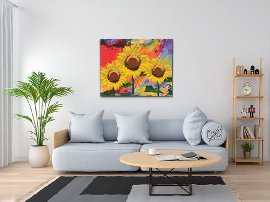 Paint by number - Solsikke i studiet