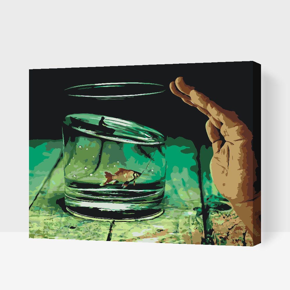 Paint by number - Fisk i glasset