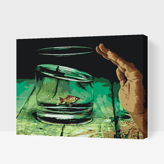 Paint by number - Fisk i glasset
