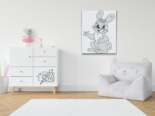 Paint by number - Venlig Kanin