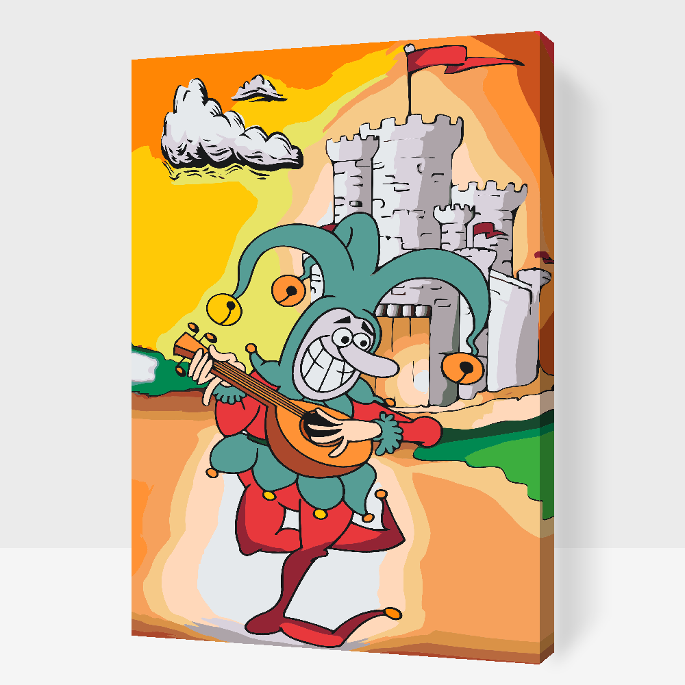 Paint by number - Nar, der spiller banjo