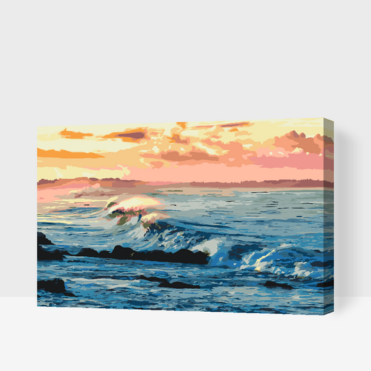 Paint by number - Havbølger