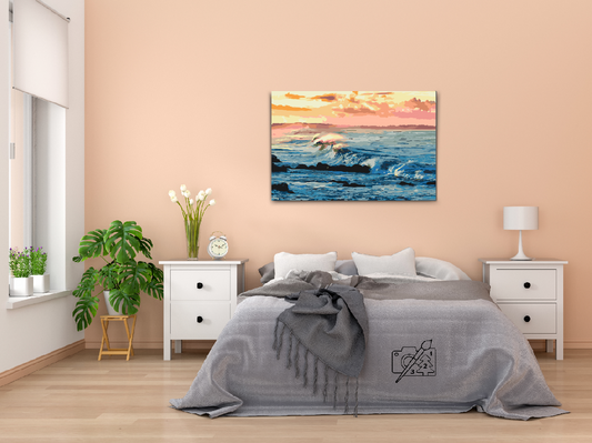 Paint by number - Havbølger