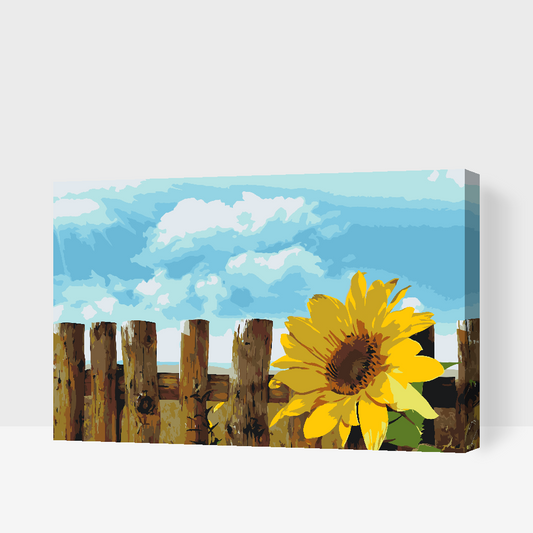 Paint by number - Solsikke i haven