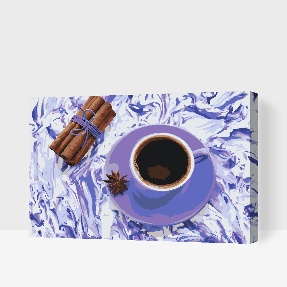 Paint by number - Kaffe med kanel