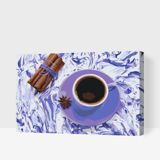 Paint by number - Kaffe med kanel