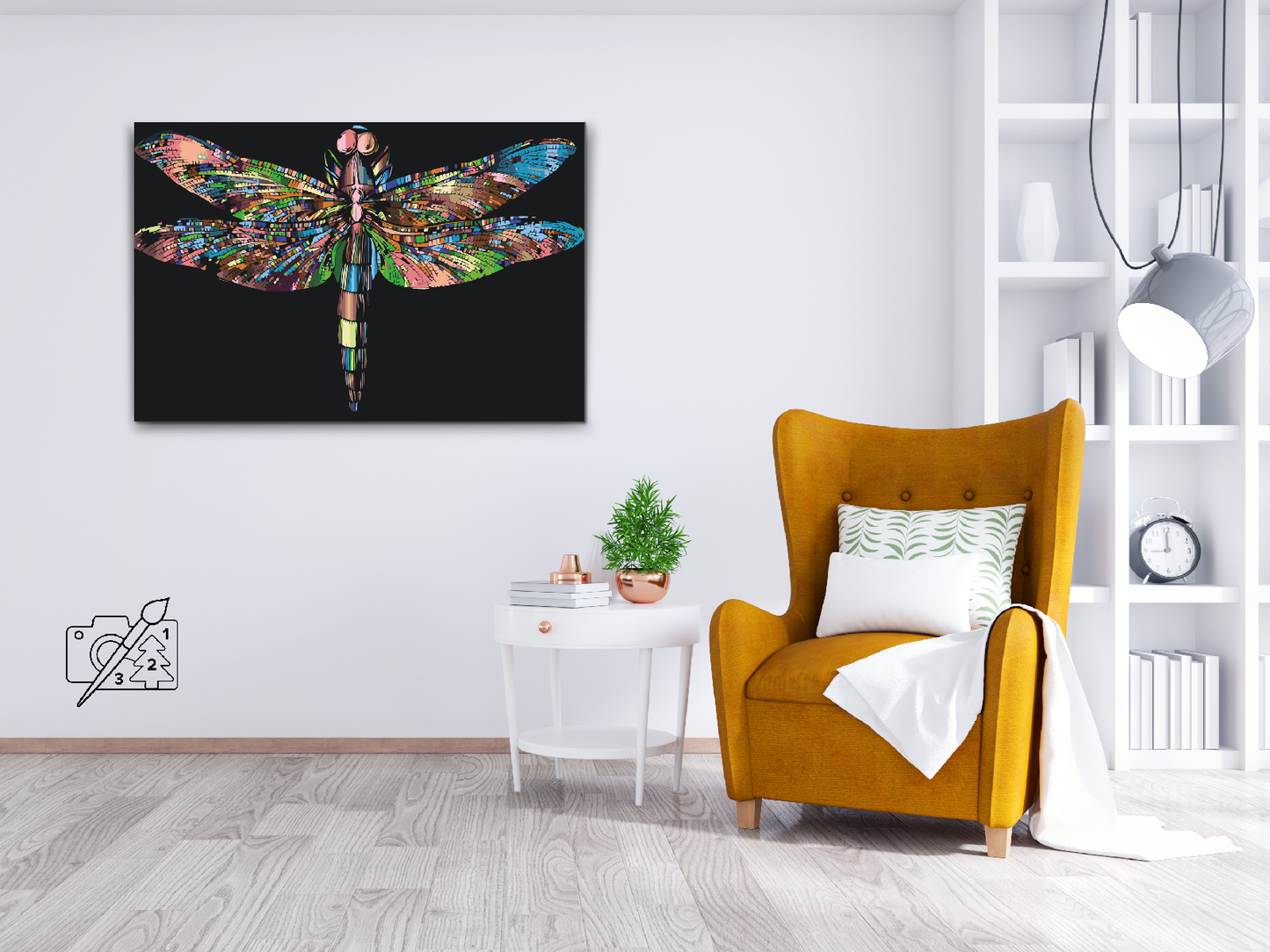 Paint by number - Farverig guldsmed