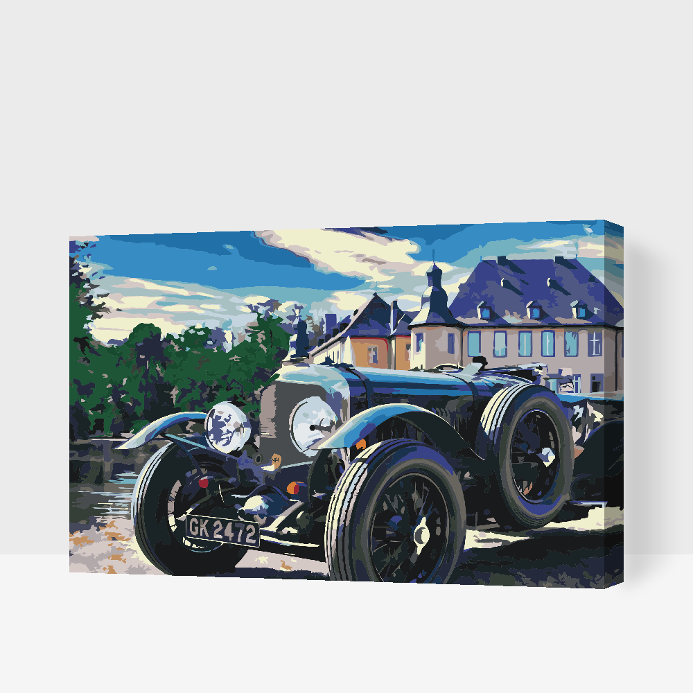 Paint by number - Bil foran slottet