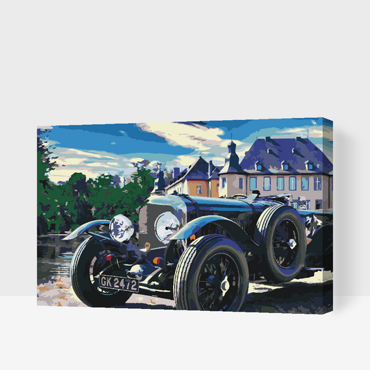 Paint by number - Bil foran slottet