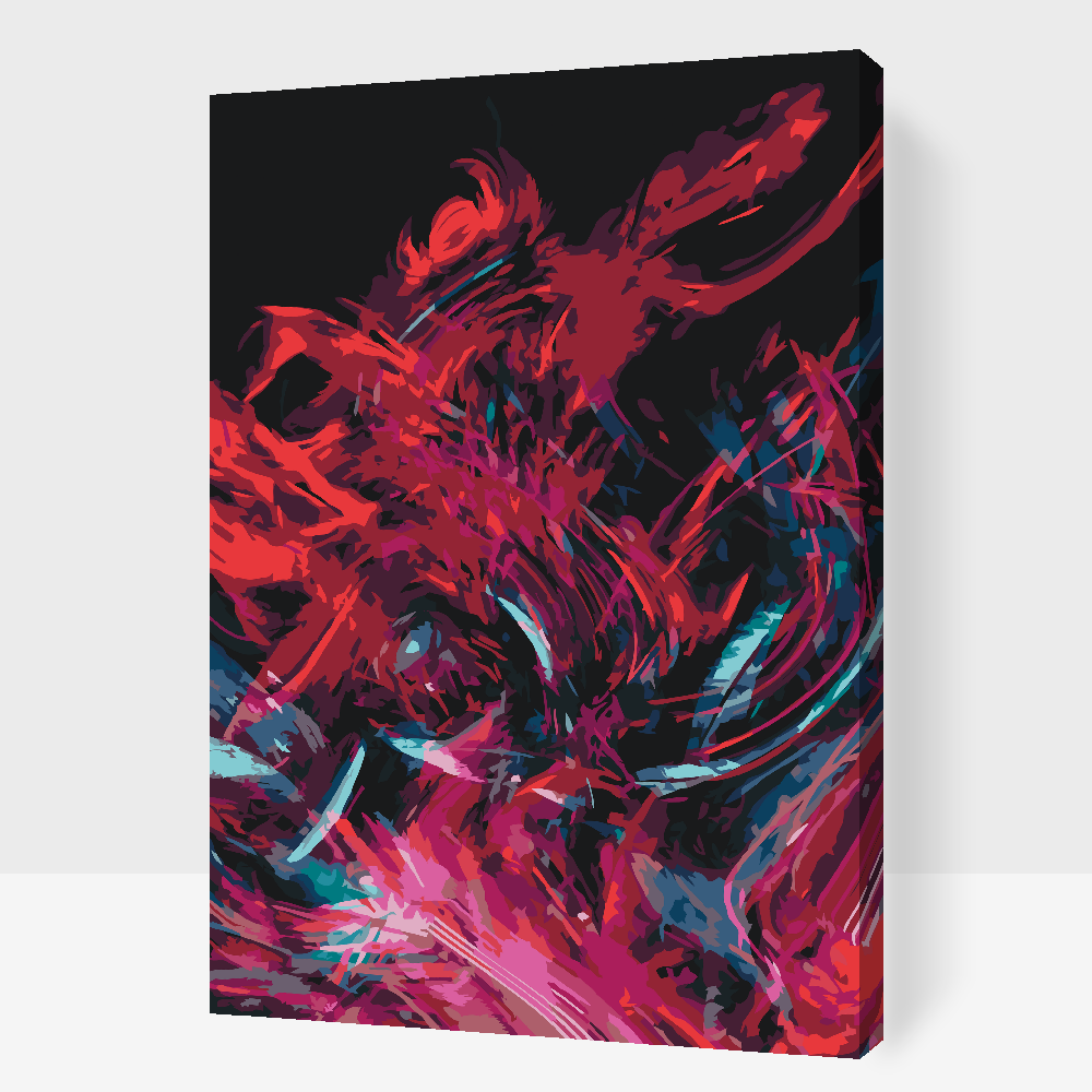 Paint by number - Aftrak kunst
