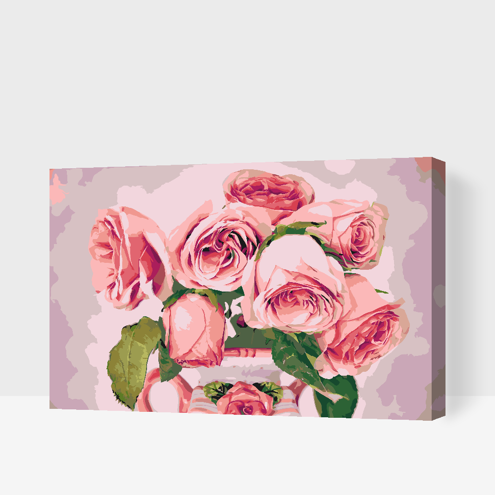 Paint by number - Rose i vasen