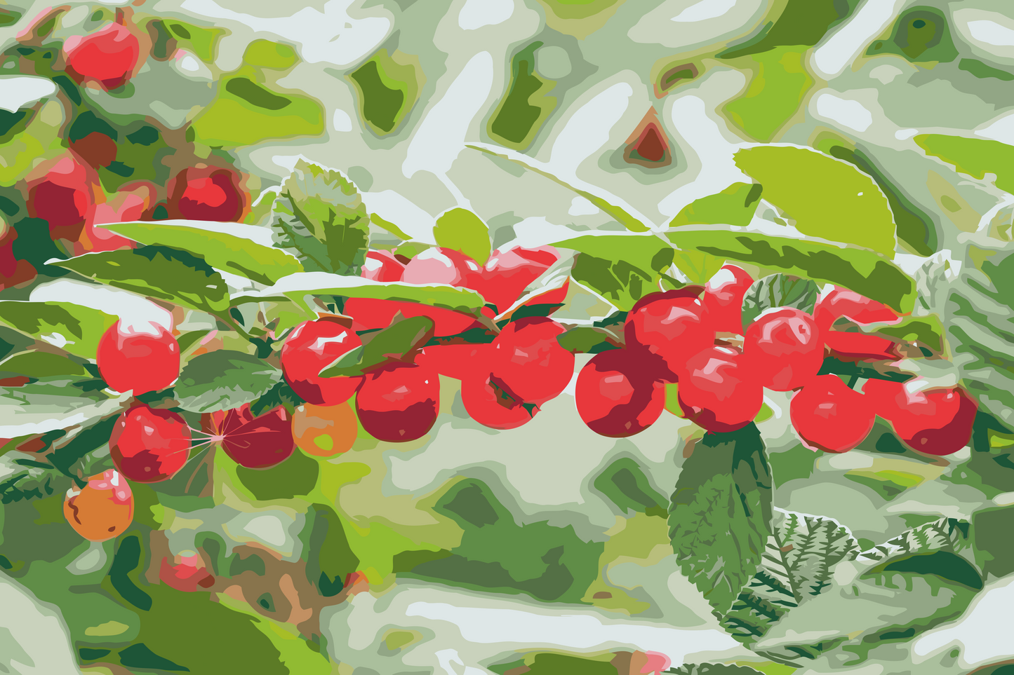 Paint by number - Vingård